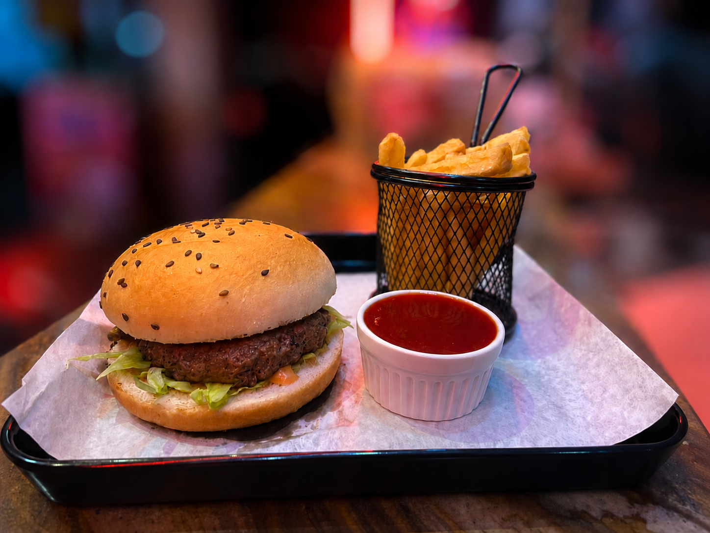 Beef Burger With Fries — Zingerella