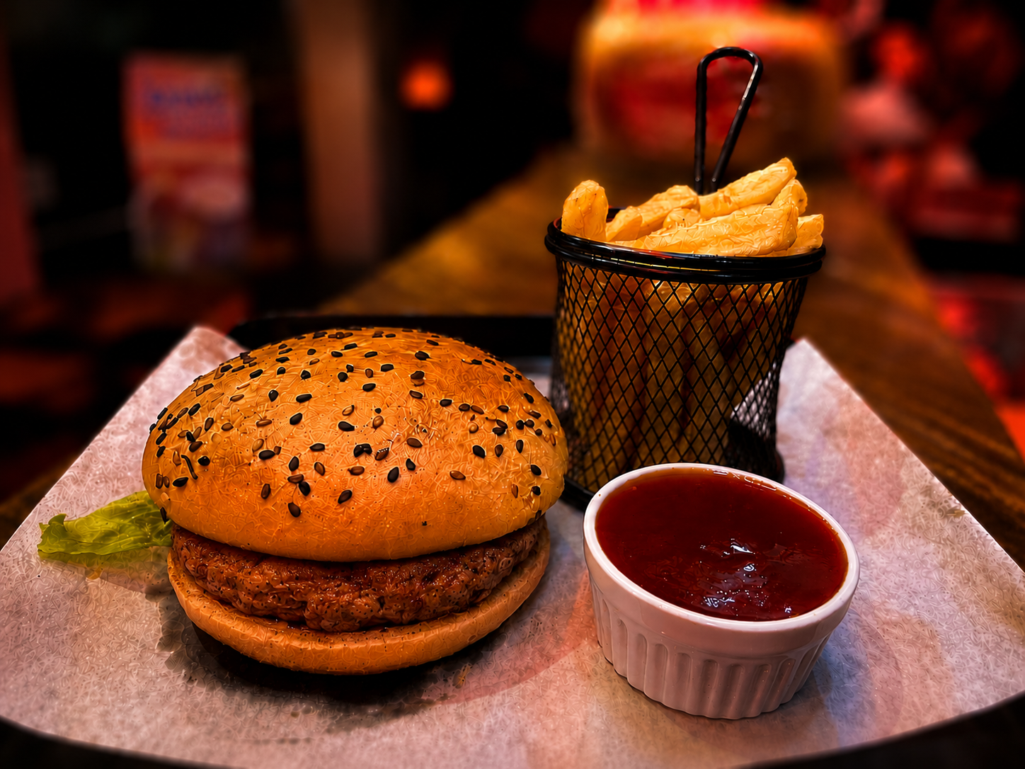 Chicken Burger With Fries — Zingerella